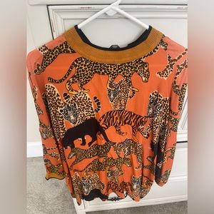 Anthropologie Big Cat Blouse size large